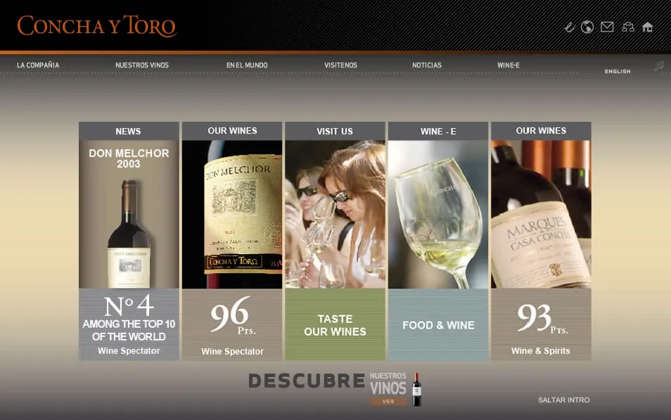 Captura del proyecto Viña Concha y Toro 1