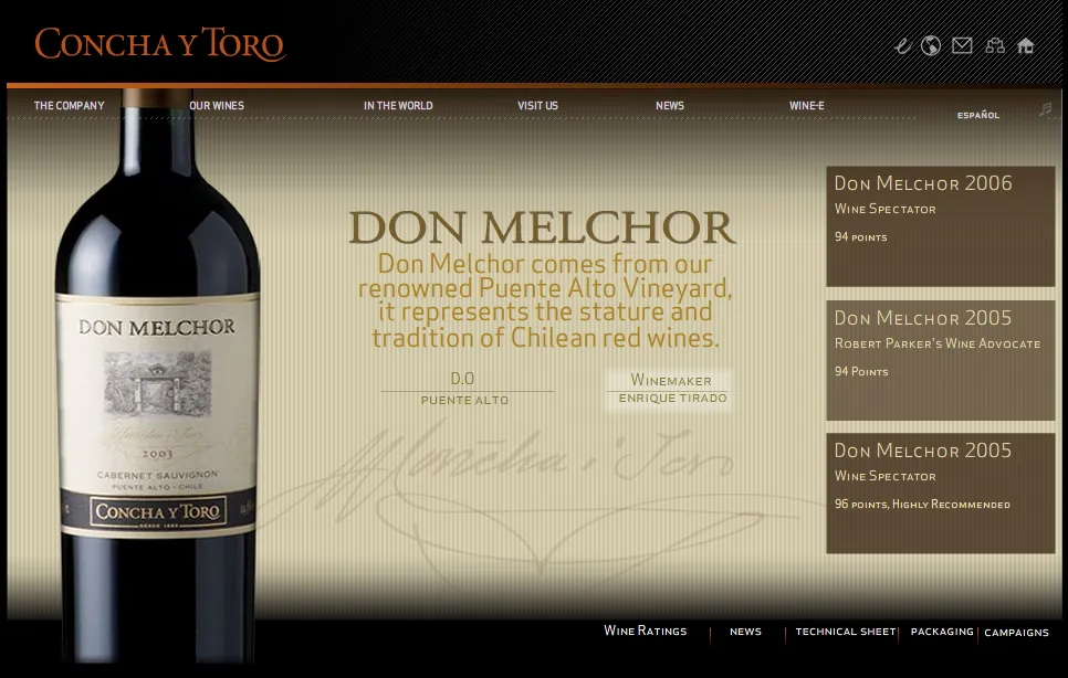 Captura del proyecto Viña Concha y Toro 3