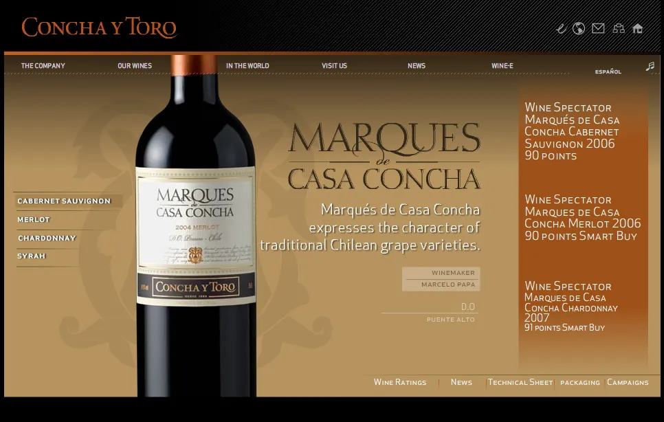 Captura del proyecto Viña Concha y Toro 4