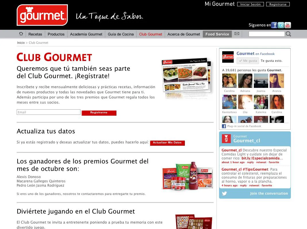 Captura del proyecto Good Food 4