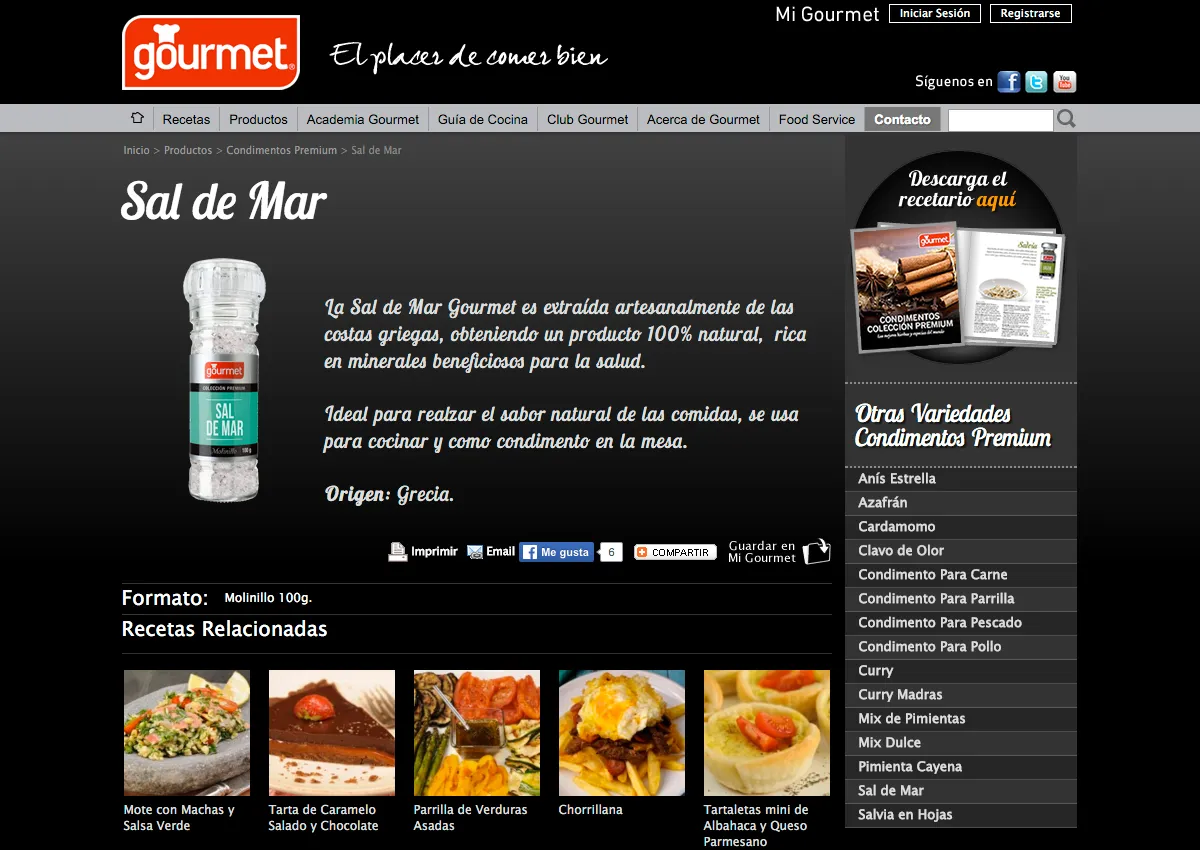 Captura del proyecto Good Food 8