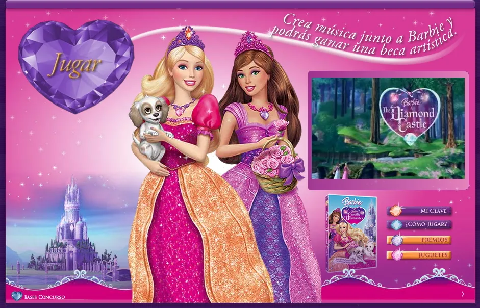Captura del juego para Barbie y el Castillo de Diamantes